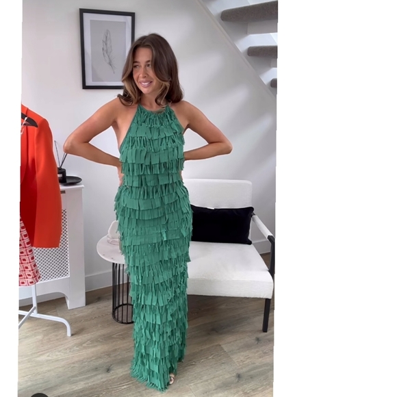 Zara Halter dress with fringe - Picture 10 of 11